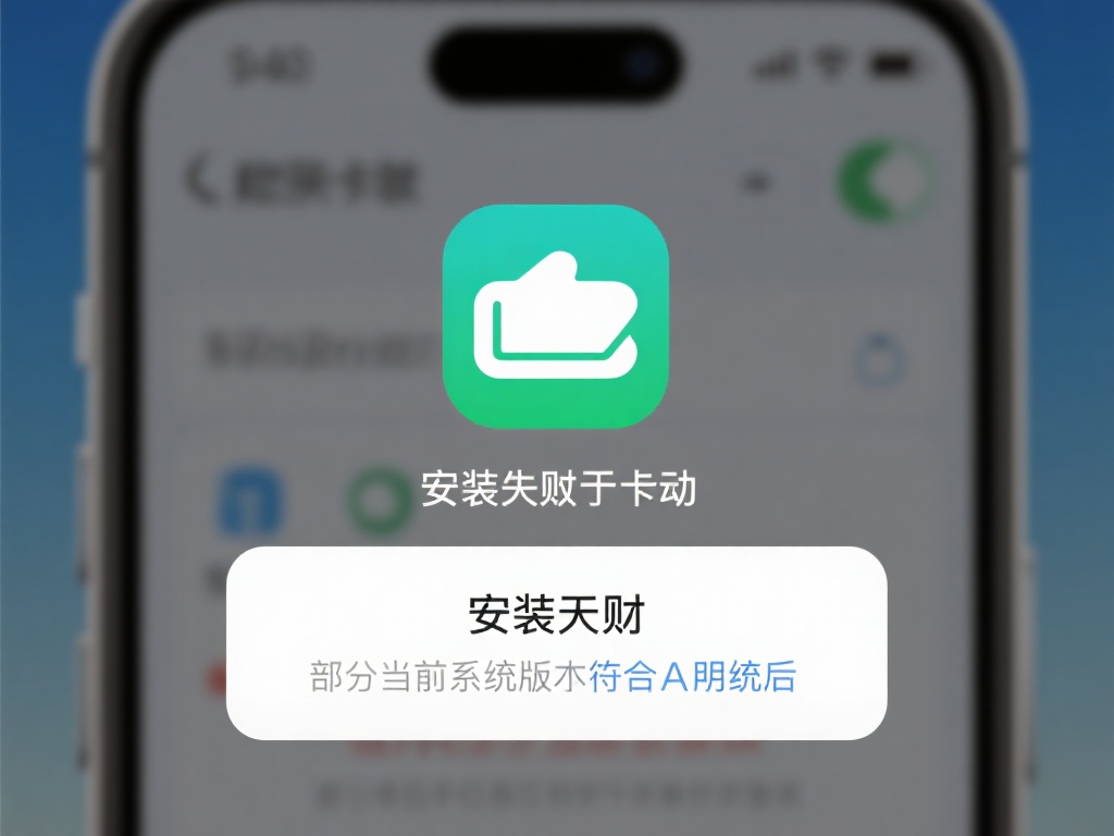 安装失败或卡顿现象
这种情况通常与设备内存不足或