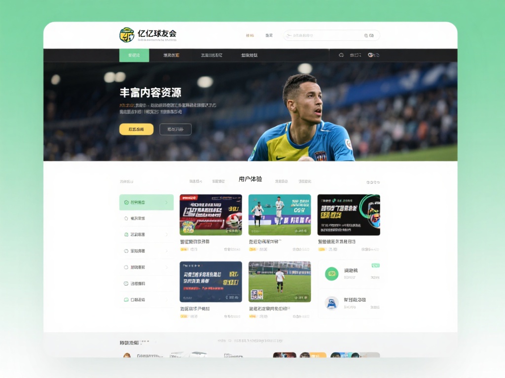 千亿球友会首页以简洁美观的设计风格为主，通过动态化
